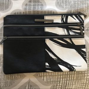 Black and White clutch purse
